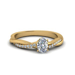 Load image into Gallery viewer, oval-shaped-infinity-twist-diamond-engagement-ring-in-yellow-gold-FD8253OVRHAND-NL-YG
