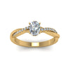 Load image into Gallery viewer, oval-shaped-infinity-twist-diamond-engagement-ring-in-yellow-gold-FD8253OVRHAND-NL-YG