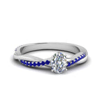 Load image into Gallery viewer, oval-shaped-infinity-twist-diamond-engagement-ring-with-blue-sapphire-in-14K-white-gold-FD8253OVRGSABL-NL-WG
