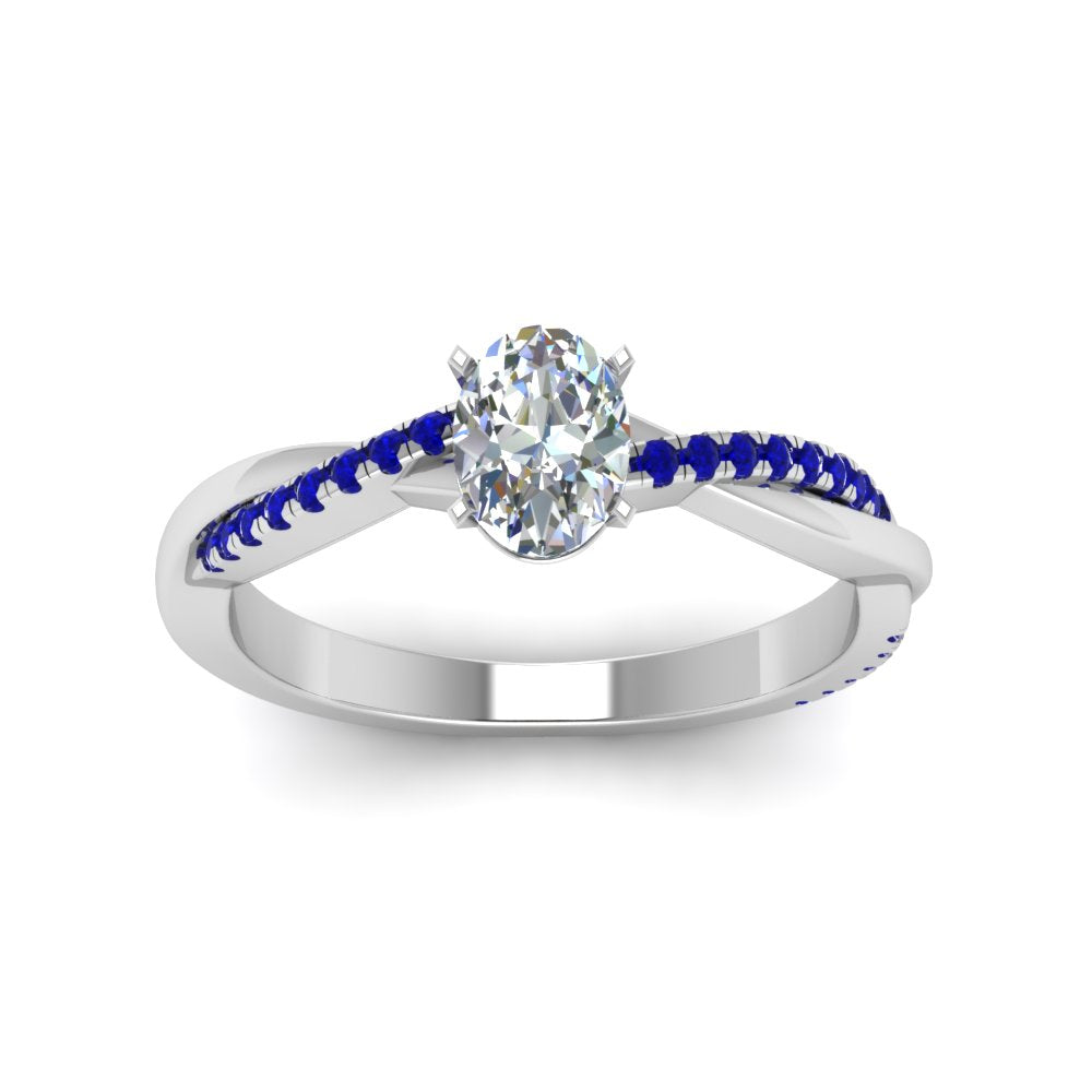 oval-shaped-infinity-twist-diamond-engagement-ring-with-blue-sapphire-in-14K-white-gold-FD8253OVRGSABL-NL-WG