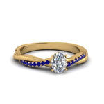 Load image into Gallery viewer, oval-shaped-infinity-twist-diamond-engagement-ring-with-blue-sapphire-in-14K-yellow-gold-FD8253OVRGSABL-NL-YG
