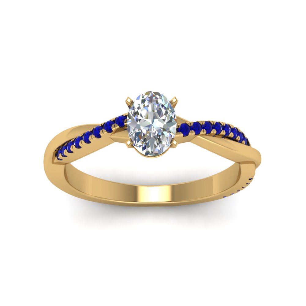 oval-shaped-infinity-twist-diamond-engagement-ring-with-blue-sapphire-in-14K-yellow-gold-FD8253OVRGSABL-NL-YG