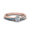 Load image into Gallery viewer, oval-shaped-infinity-twist-diamond-engagement-ring-with-ice-blue-topaz-in-14K-rose-gold-FD8253OVRGICBLTO-NL-RG