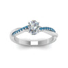 Load image into Gallery viewer, oval-shaped-infinity-twist-diamond-engagement-ring-with-ice-blue-topaz-in-14K-white-gold-FD8253OVRGICBLTO-NL-WG
