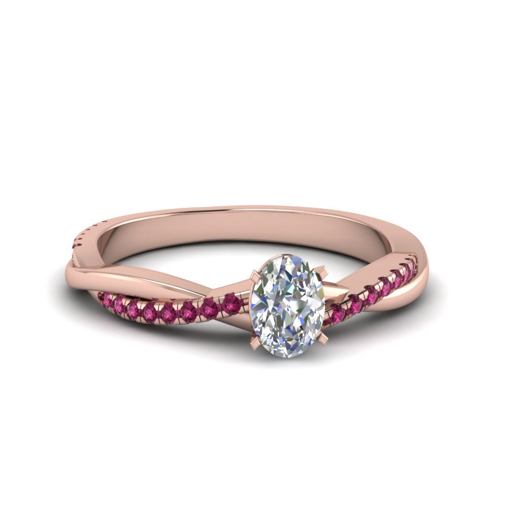 oval-shaped-infinity-twist-diamond-engagement-ring-with-pink-sapphire-in-14K-rose-gold-FD8253OVRGSADRPI-NL-RG