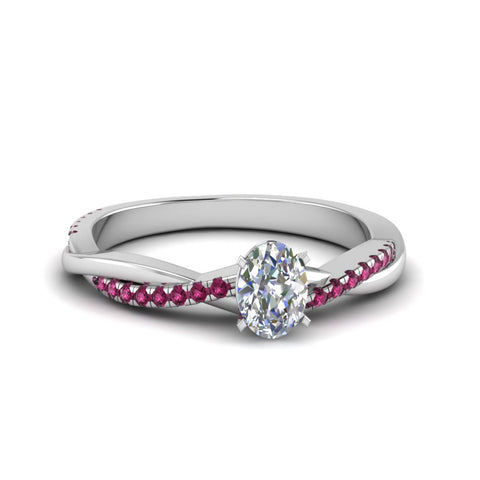 oval-shaped-infinity-twist-diamond-engagement-ring-with-pink-sapphire-in-14K-white-gold-FD8253OVRGSADRPI-NL-WG