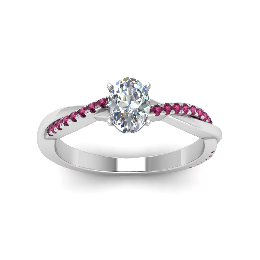 oval-shaped-infinity-twist-diamond-engagement-ring-with-pink-sapphire-in-14K-white-gold-FD8253OVRGSADRPI-NL-WG