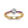 Load image into Gallery viewer, oval-shaped-infinity-twist-diamond-engagement-ring-with-violac-topaz-in-14K-yellow-gold-FD8253OVRGVITO-NL-YG
