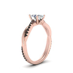 Load image into Gallery viewer, oval-shaped-infinity-twist-engagement-ring-with-black-diamond-in-14K-rose-gold-FD8253OVRGBLACK-NL-RG
