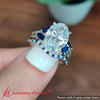 Load image into Gallery viewer, Oval Shaped Marquise Accent Vine Leaf Bridal Set