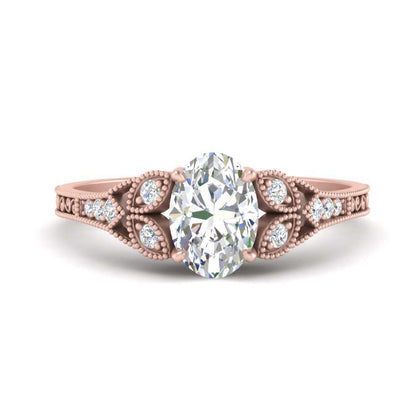 oval-shaped-milgrain-antique-lab-grown-diamond-ring-in-rose-gold-FD9816OVR-NL-RG