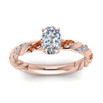 Load image into Gallery viewer, oval-shaped-orange-sapphire-twisted-vine-engagement-ring-in-rose-gold-FD9127OVRGSAORANGLE5-NL-RG
