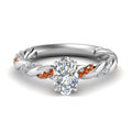 Thumbnail 11 - oval-shaped-orange-sapphire-twisted-vine-engagement-ring-in-white-gold-FD9127OVRGSAOR-NL-WG