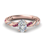 Load image into Gallery viewer, oval-shaped-pink-sapphire-twisted-vine-engagement-ring-in-rose-gold-FD9127OVRGSADRPI-NL-RG
