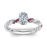 Load image into Gallery viewer, oval-shaped-pink-sapphire-twisted-vine-engagement-ring-in-white-gold-FD9127OVRGSADRPIANGLE5-NL-WG
