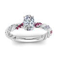 Thumbnail 9 - oval-shaped-pink-sapphire-twisted-vine-engagement-ring-in-white-gold-FD9127OVRGSADRPIANGLE5-NL-WG