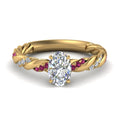 Thumbnail 62 - oval-shaped-pink-sapphire-twisted-vine-engagement-ring-in-yellow-gold-FD9127OVRGSADRPI-NL-YG