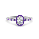 Load image into Gallery viewer, oval-shaped-purple-topaz-halo-petite-engagement-ring-in-white-gold-FD8523OVRGVITOANGLE3-NL-WG