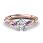 Load image into Gallery viewer, oval-shaped-purple-topaz-twisted-vine-engagement-ring-in-rose-gold-FD9127OVRGVITO-NL-RG
