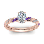 Load image into Gallery viewer, oval-shaped-purple-topaz-twisted-vine-engagement-ring-in-rose-gold-FD9127OVRGVITOANGLE5-NL-RG
