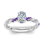 Load image into Gallery viewer, oval-shaped-purple-topaz-twisted-vine-engagement-ring-in-white-gold-FD9127OVRGVITOANGLE5-NL-WG
