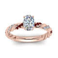 Thumbnail 48 - oval-shaped-ruby-twisted-vine-engagement-ring-in-rose-gold-FD9127OVRGRUDRANGLE5-NL-RG