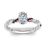 Load image into Gallery viewer, oval-shaped-ruby-twisted-vine-engagement-ring-in-white-gold-FD9127OVRGRUDRANGLE5-NL-WG
