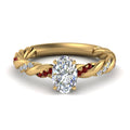Thumbnail 74 - oval-shaped-ruby-twisted-vine-engagement-ring-in-yellow-gold-FD9127OVRGRUDR-NL-YG
