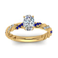 Thumbnail 60 - oval-shaped-sapphire-twisted-vine-engagement-ring-in-yellow-gold-FD9127OVRGSABLANGLE5-NL-YG