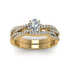 Load image into Gallery viewer, oval-shaped-simple-diamond-twisted-vine-bridal-ring-sets-in-14K-yellow-gold-FD8233OV-NL-YG