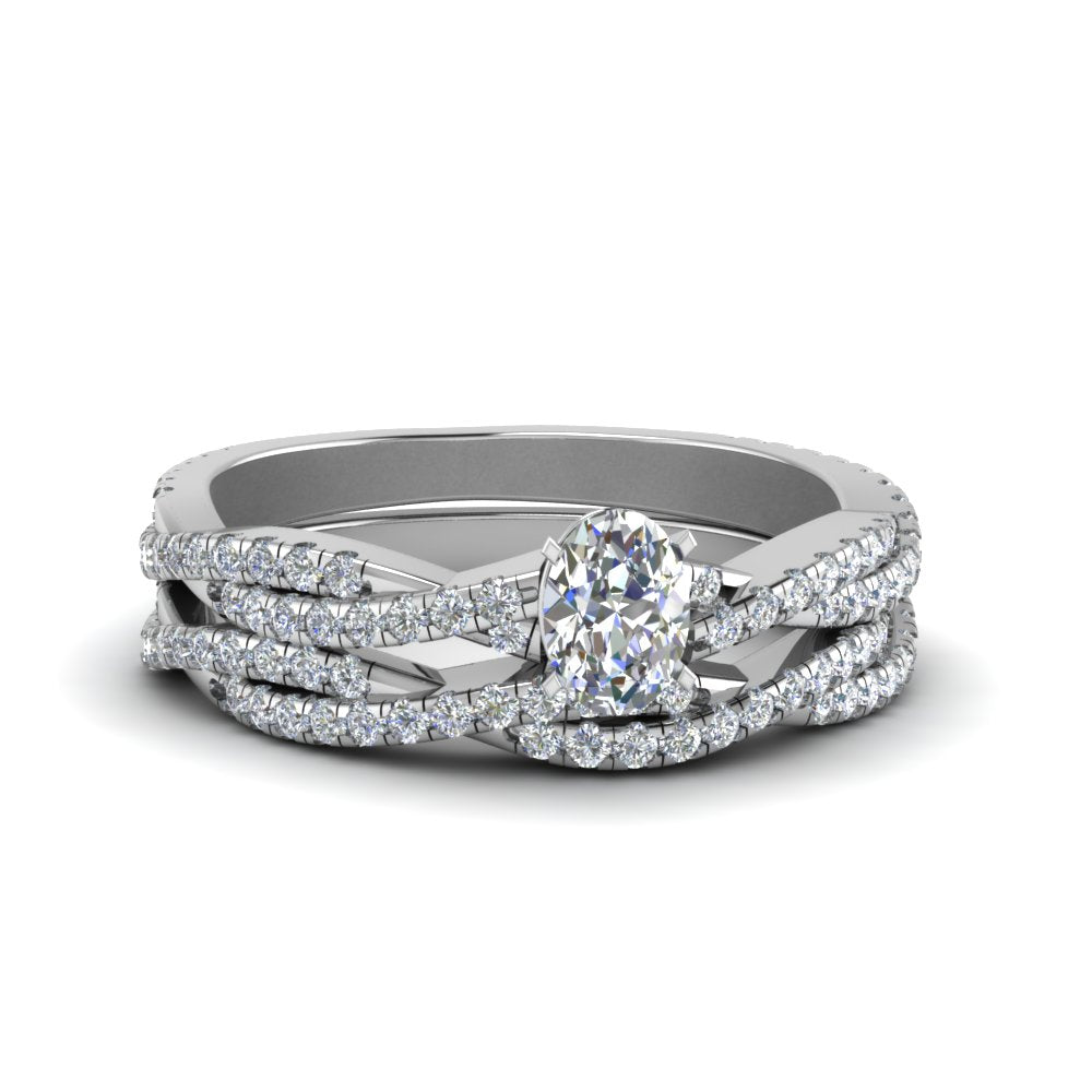 oval-shaped-simple-diamond-twisted-vine-bridal-ring-sets-in-950-Platinum-FD8233OV-NL-WG
