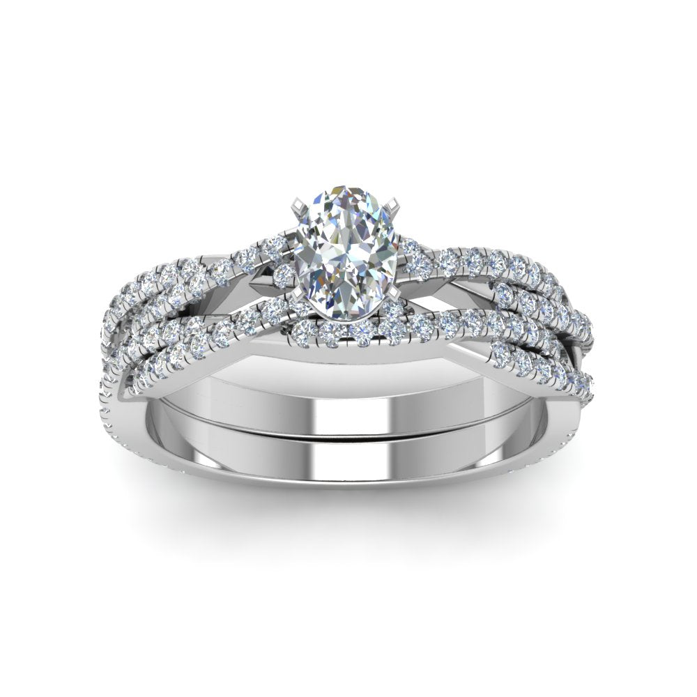 oval-shaped-simple-diamond-twisted-vine-bridal-ring-sets-in-950-Platinum-FD8233OV-NL-WG
