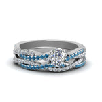 Load image into Gallery viewer, oval-shaped-simple-diamond-twisted-vine-bridal-ring-sets-with-ice-blue-topaz-in-950-Platinum-FD8233OVGICBLTO-NL-WG
