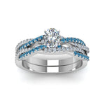 Load image into Gallery viewer, oval-shaped-simple-diamond-twisted-vine-bridal-ring-sets-with-ice-blue-topaz-in-950-Platinum-FD8233OVGICBLTO-NL-WG
