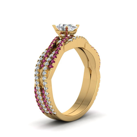 oval-shaped-simple-diamond-twisted-vine-bridal-ring-sets-with-pink-sapphire-in-14K-yellow-gold-FD8233OVGSADRPI-NL-YG