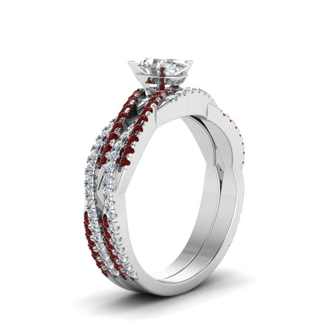 oval-shaped-simple-diamond-twisted-vine-bridal-ring-sets-with-ruby-in-950-Platinum-FD8233OVGRUDR-NL-WG