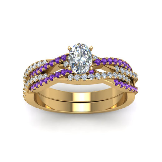 oval-shaped-simple-diamond-twisted-vine-bridal-ring-sets-with-violac-topaz-in-14K-yellow-gold-FD8233OVGVITO-NL-YG