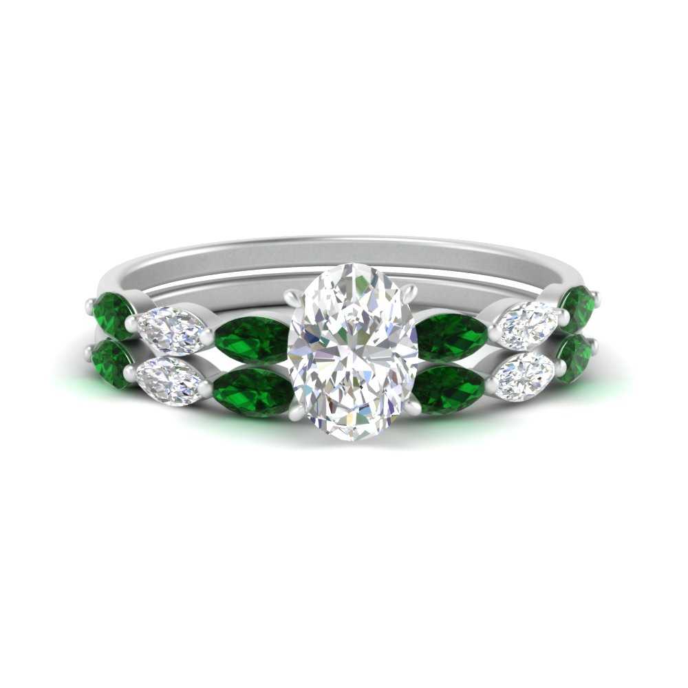oval-shaped-single-prong-marquise-emerald-engagement-ring-and-band-in-FD9939OVGEMGR-NL-WG