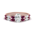 Load image into Gallery viewer, oval-shaped-single-prong-marquise-pink-sapphire-engagement-ring-and-band-in-FD9939OVGSADRPI-NL-RG
