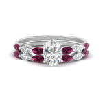 Load image into Gallery viewer, oval-shaped-single-prong-marquise-pink-sapphire-engagement-ring-and-band-in-FD9939OVGSADRPI-NL-WG
