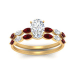 Load image into Gallery viewer, oval-shaped-single-prong-marquise-ruby-engagement-ring-and-band-in-FD9939OVGRUDR-NL-YG
