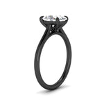 Load image into Gallery viewer, oval-shaped-stunning-solitaire-diamond-ring-in-black-gold-FD11296OVRANGLE2-NL-BG