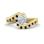 Load image into Gallery viewer, oval-shaped-swirl-black-diamond-wedding-band-set-in-yellow-gold-fdens7806ovvtgblack-nl-yg.jpg?v=1759991270
