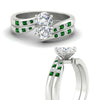 Load image into Gallery viewer, oval-shaped-swirl-channel-diamond-bridal-set-with-emerald-in-white-gold-FDENS4028OVGEMGR-NL-WG.jpg