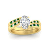 Load image into Gallery viewer, oval-shaped-swirl-channel-diamond-bridal-set-with-emerald-in-yellow-gold-FDENS4028OVGEMGR-NL-YG.jpg
