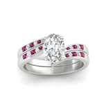 Load image into Gallery viewer, oval-shaped-swirl-channel-diamond-bridal-set-with-pink-sapphire-in-white-gold-FDENS4028OVGSADRPI-NL-WG.jpg
