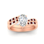 Load image into Gallery viewer, oval-shaped-swirl-channel-diamond-bridal-set-with-ruby-in-rose-gold-FDENS4028OVGRUDR-NL-RG.jpg
