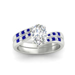 Load image into Gallery viewer, oval-shaped-swirl-channel-diamond-bridal-set-with-sapphire-in-white-gold-FDENS4028OVGSABL-NL-WG.jpg
