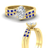 Load image into Gallery viewer, oval-shaped-swirl-channel-diamond-bridal-set-with-sapphire-in-yellow-gold-FDENS4028OVGSABL-NL-YG.jpg
