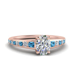 Load image into Gallery viewer, oval-shaped-swirl-engraved-channel-accent-diamond-engagement-ring-with-blue-topaz-in-FD122866OVRGICBLTO-NL-RG